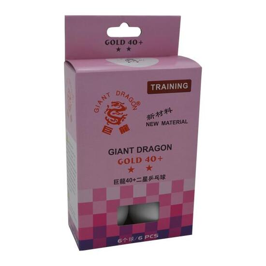 BOÎTE DE 6 BALLES DE TENNIS DE TABLE blanche