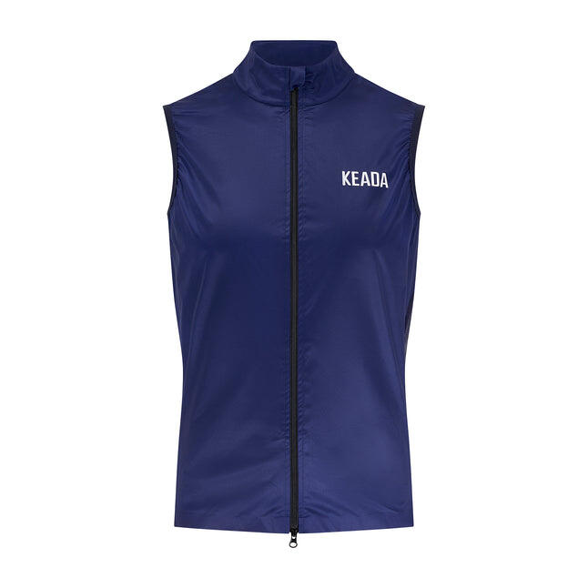 Keada Sports - Gilet Cyclisme Keada Femme Bleu Marine Slim Coupe-vent Respirant - Veste - Bleu - 40 M - Decathlon