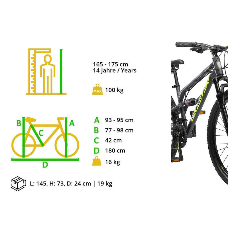 VTT aluminium tout suspendu 27.5" - Cross Country