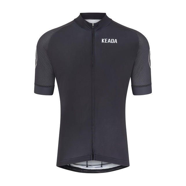 Mens Essential Short Sleeved Cycling Jersey - Black