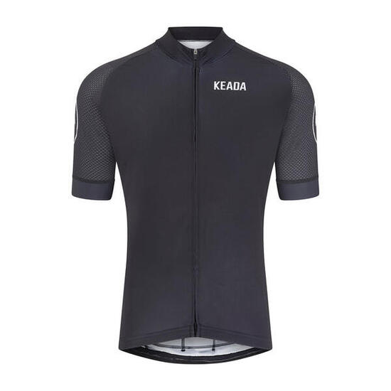 Maillot de cyclisme essentiel pour homme à manches courtes - Noir