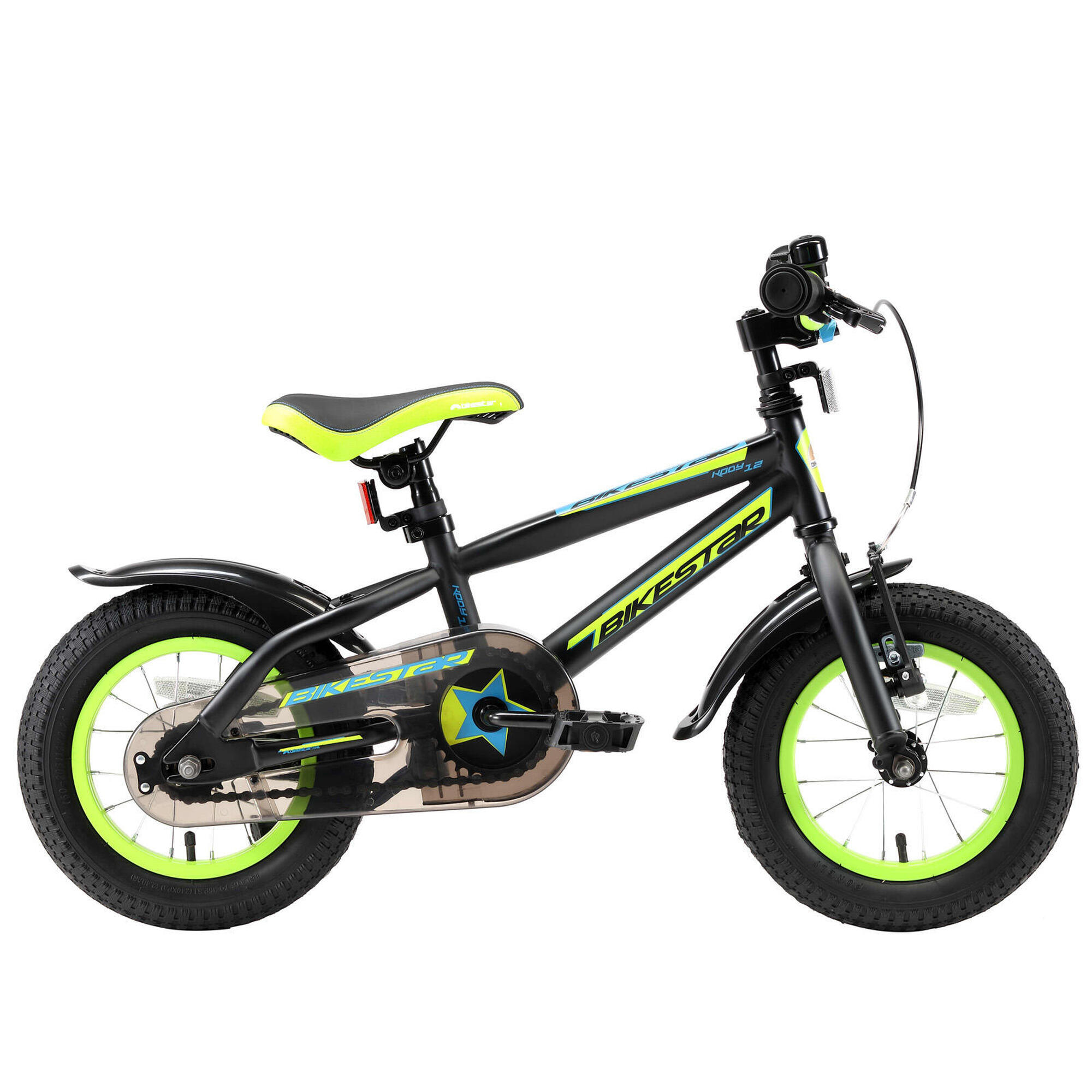 Bikestar - Vélo Enfant 12 Pouces À Partir De 3 - 5 Ans, Vtc Urban Jungle - Vélo Enfant - Noir - 12" - Decathlon
