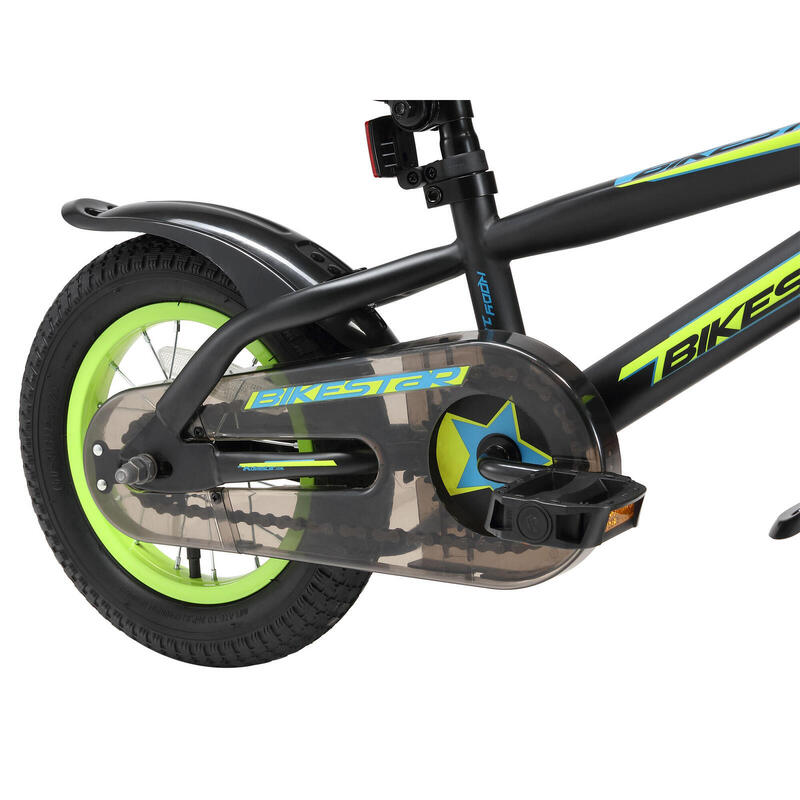 Bikestar kinderfiets Urban Jungle 12 inch zwart/groen