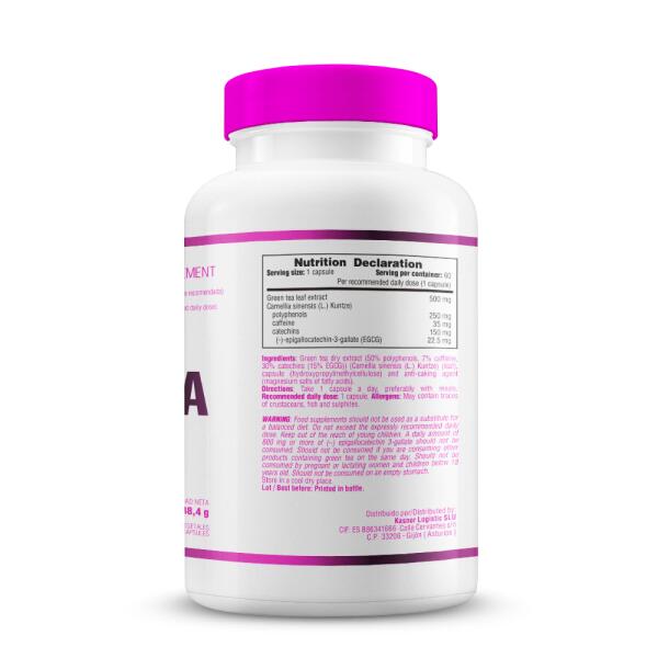 Green tea extracto - 60 vegetable capsules de Smart Supplements 3/5