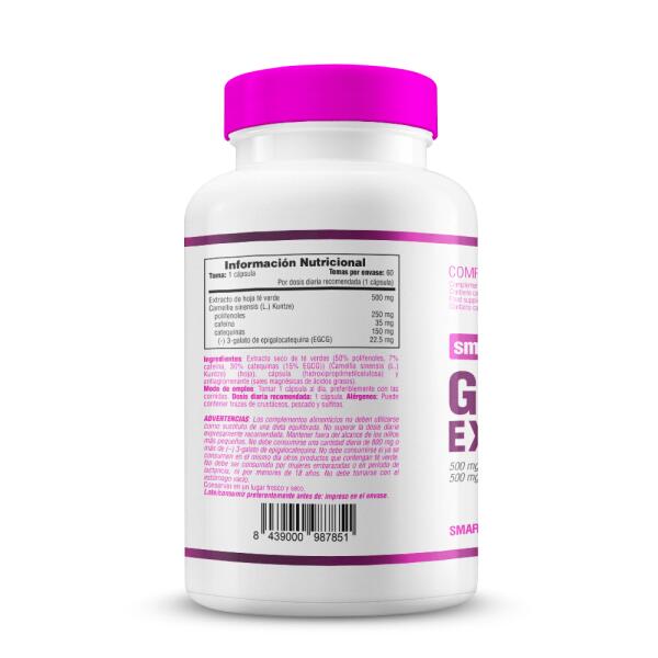 Ekstrakt z zielonej herbaty 500 mg – 60 kapsułek roślinnych Smart Supplements