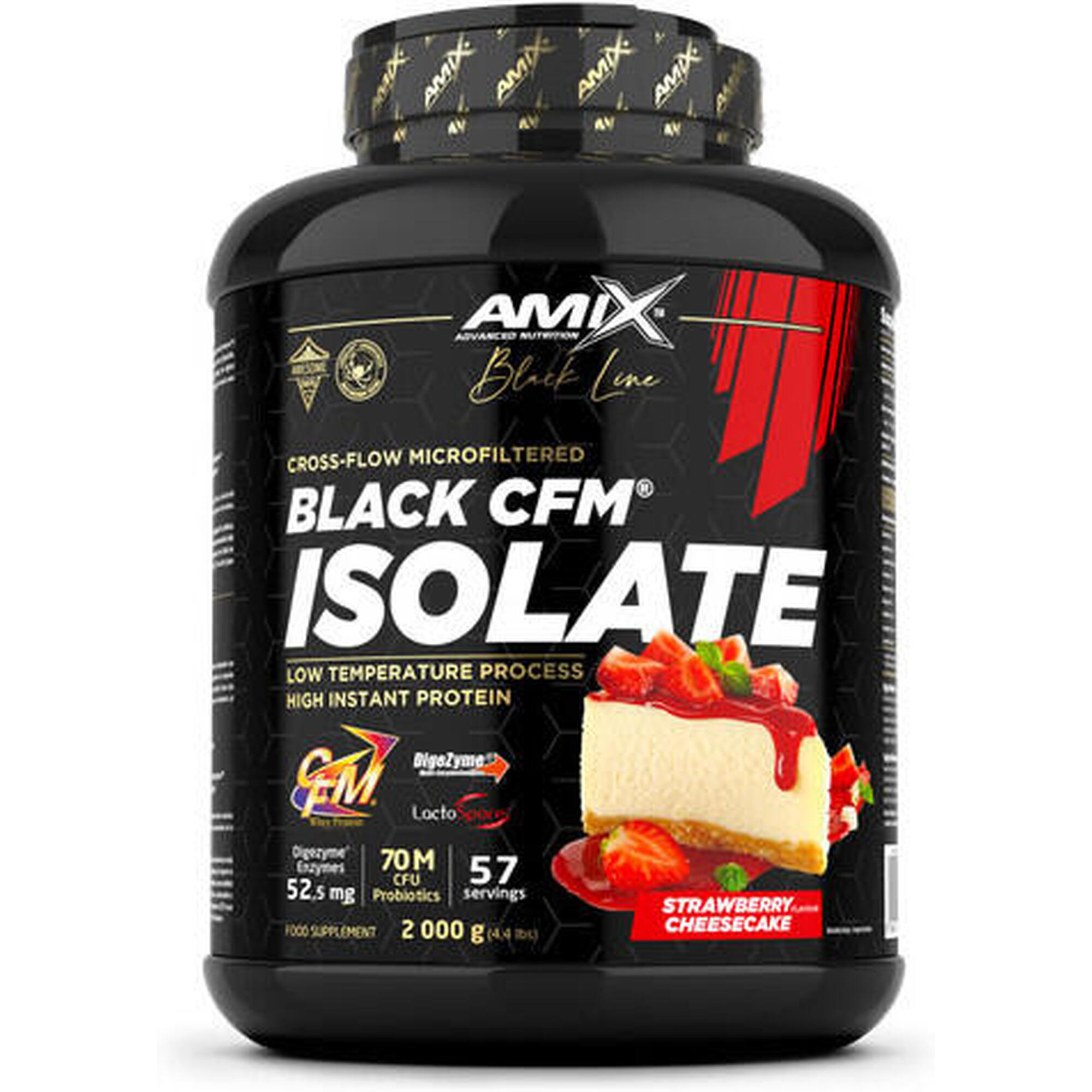 Black CFM Isolate - 2kg Tarta de queso y Fresa de Amix Nutrition