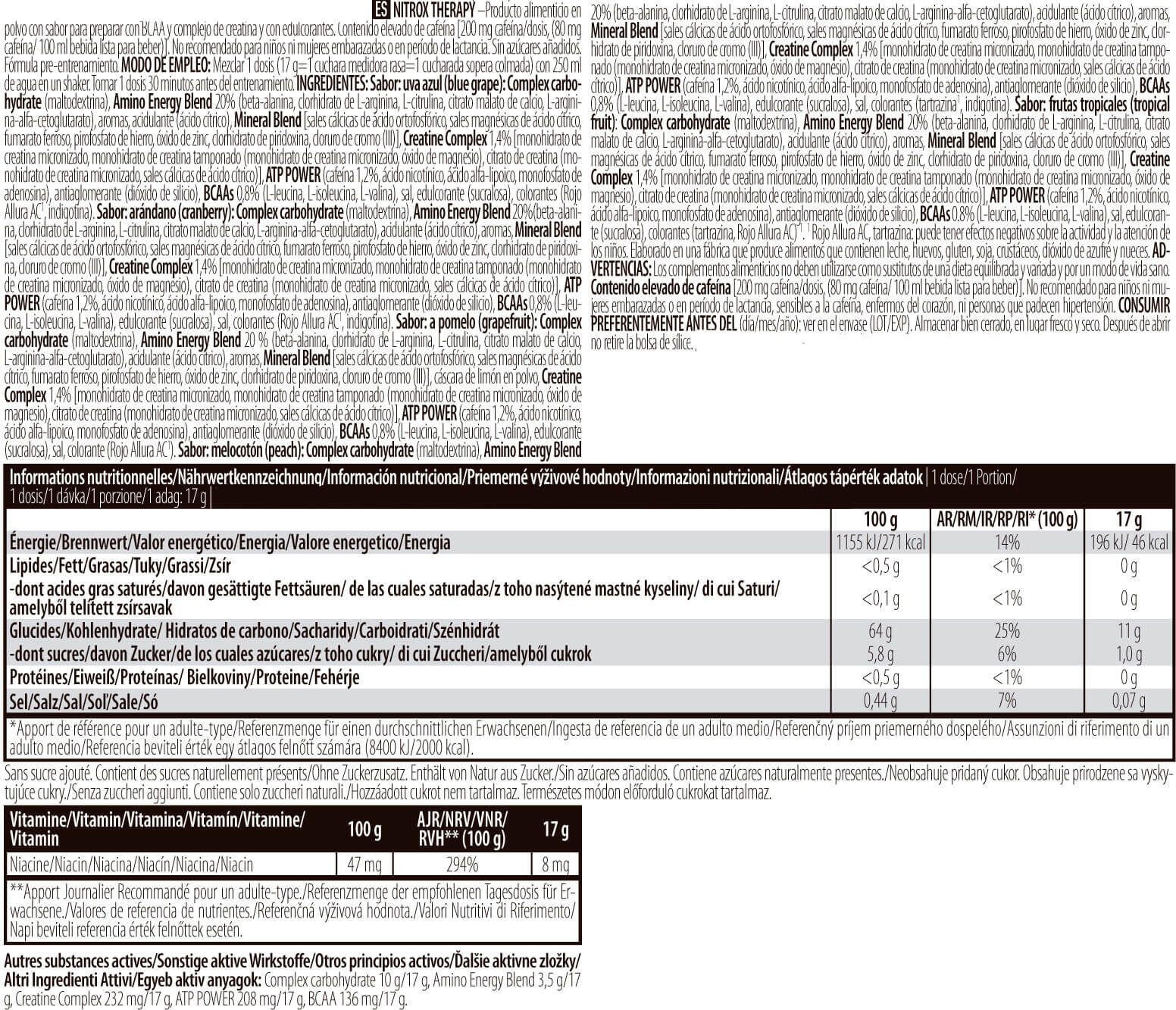 Terapia Nitrox - 680 g Peach Biotech USA 3/4