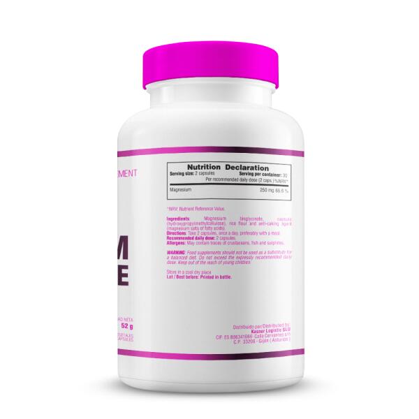 Bisglicinato di magnesio - 60 capsule vegetali Smart Supplements 3/5