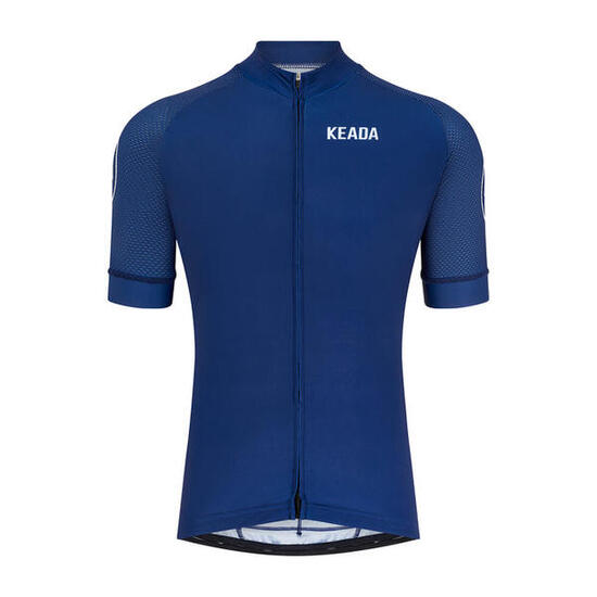 Maillot de cyclisme essentiel pour homme à manches courtes - Bleu marine