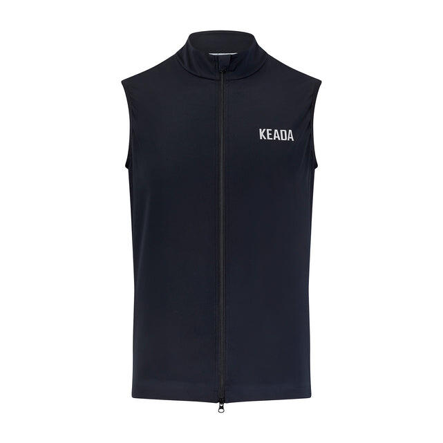 KEADA SPORTS Mens Essential Cycling Gilet - Black