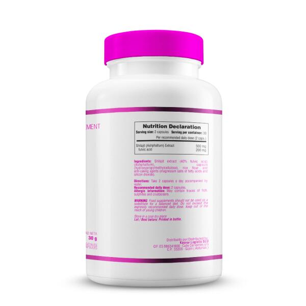 Shilajit - 60 Cápsulas Vegetales Smart Supplements 3/5