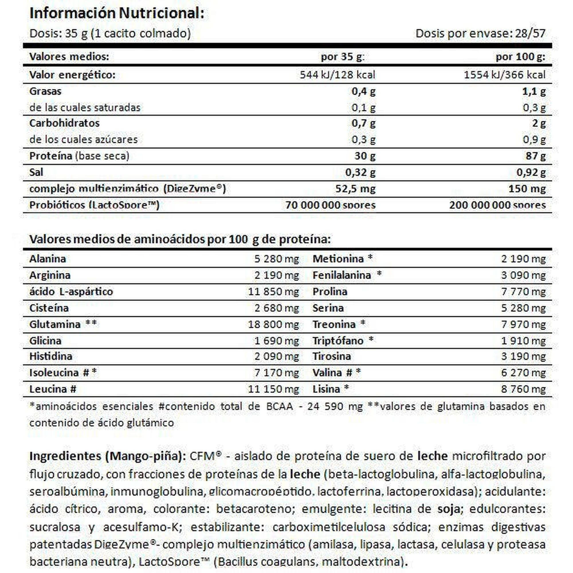 Black CFM Isolate - 2kg Piña Mango de Amix Nutrition
