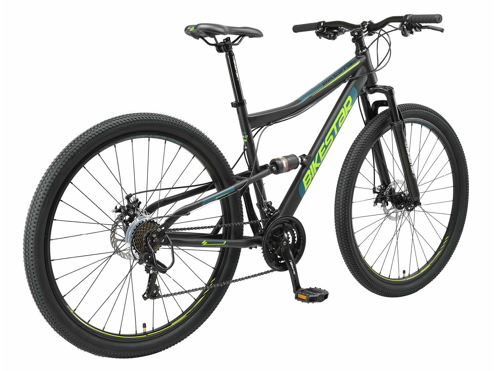 MTB Bicicleta de montaña 29", suspensión total, 21 marchas, frenos de disco 3/5