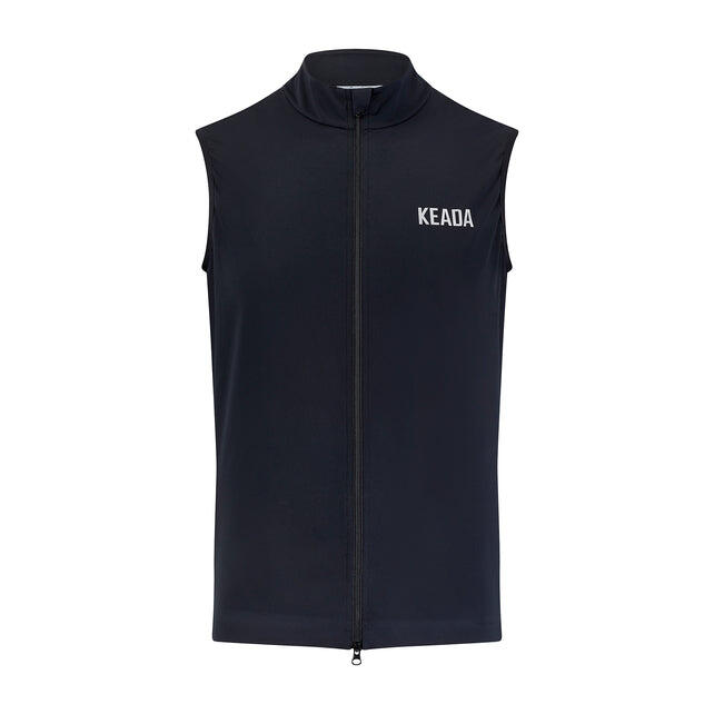 KEADA SPORTS Gilet Essenziale da Ciclismo per Uomo - Nero