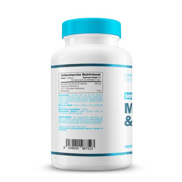 Mélatonine et Valériane - 60 capsules de Smart Supplements 2/5