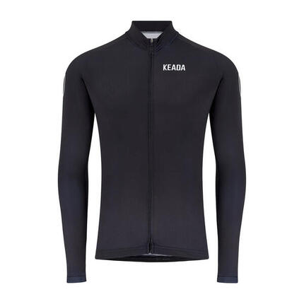 Maillot de cyclisme essentiel pour homme à manches longues - Bleu marine