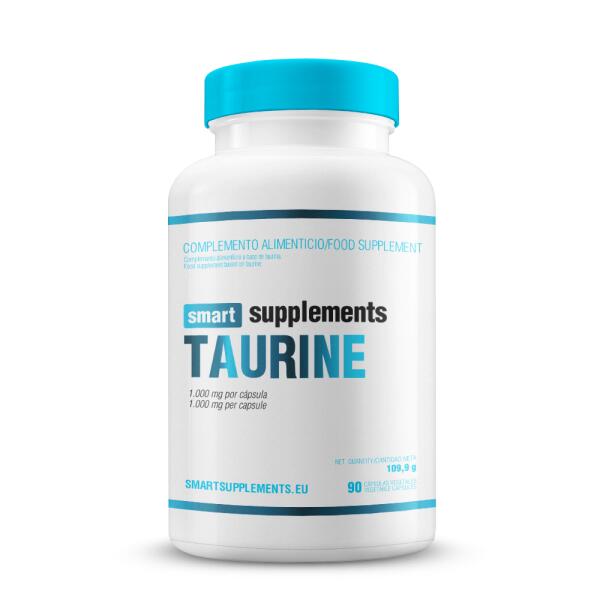 Taurina 1000mg - 90 Cápsulas Vegetales de Smart Supplements