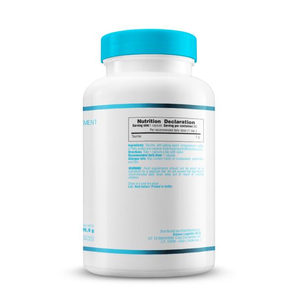 Taurine 1000mg - 90 capsules de Smart Supplements 3/5
