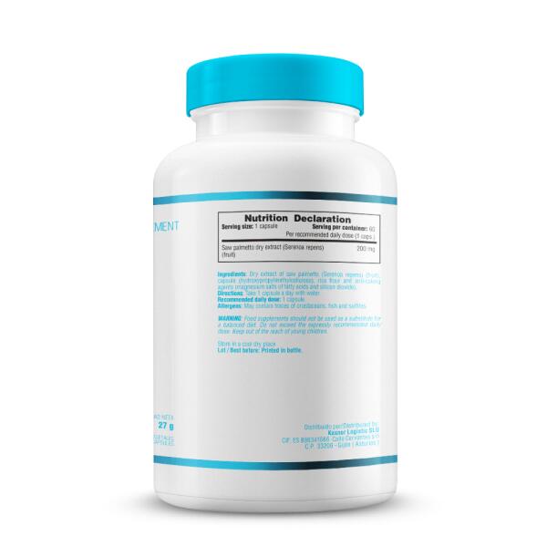 Saw palmeto 200mg - 60 vegetable capsules de Smart Supplements 3/5