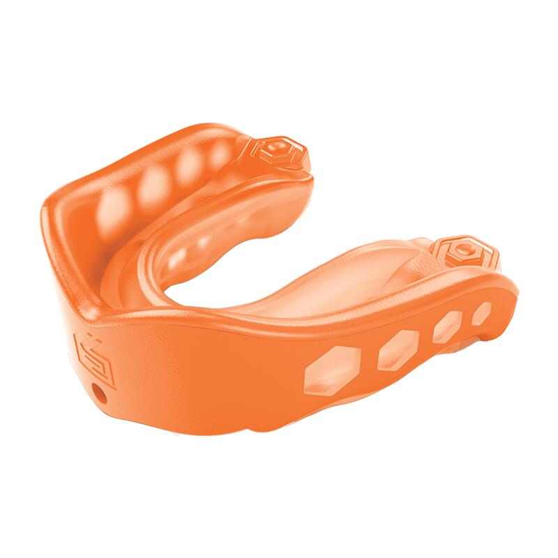 Protetor Bucal Gel Max Strapless Laranja Para Adultos Shock Doctor