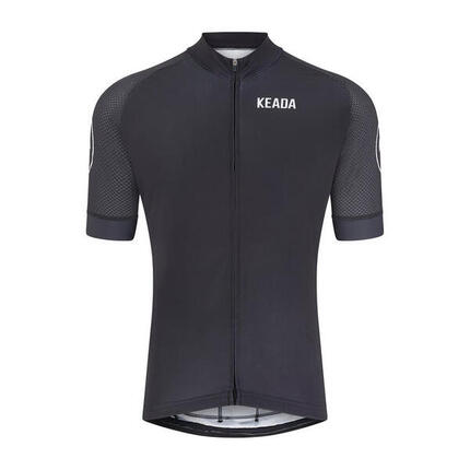 Maillot de cyclisme essentiel pour homme à manches courtes - Noir