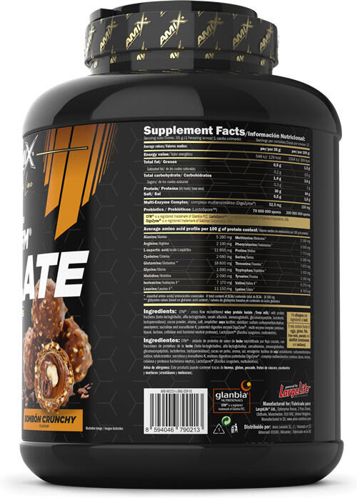 Black CFM Isolate - 2kg Bombón Rocher Amix Nutrition 2/5
