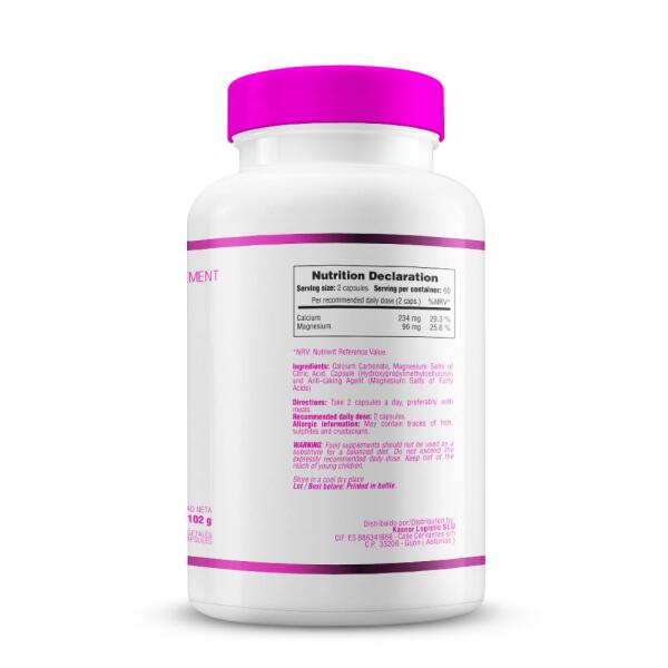 Calcio y Magnesio - 120 Cápsulas Vegetales Smart Supplements 3/5
