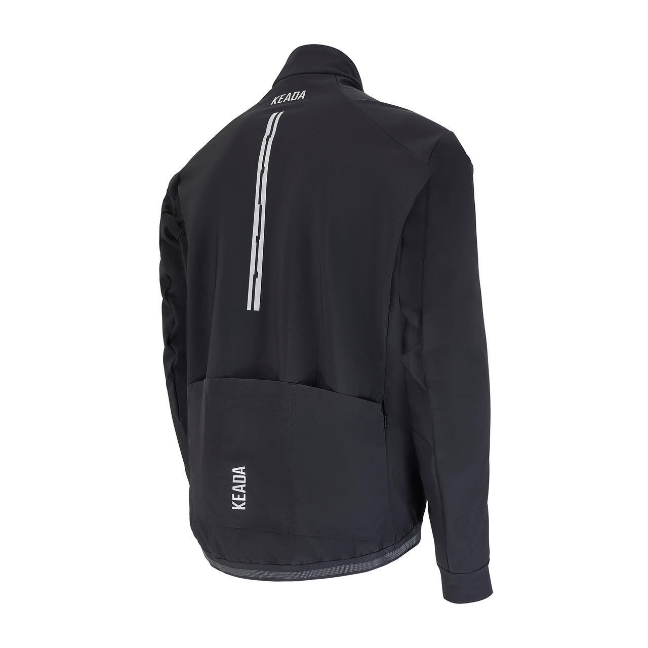 Jaqueta Storm Preta Jaqueta Térmica de Ciclismo Masculina KEADA