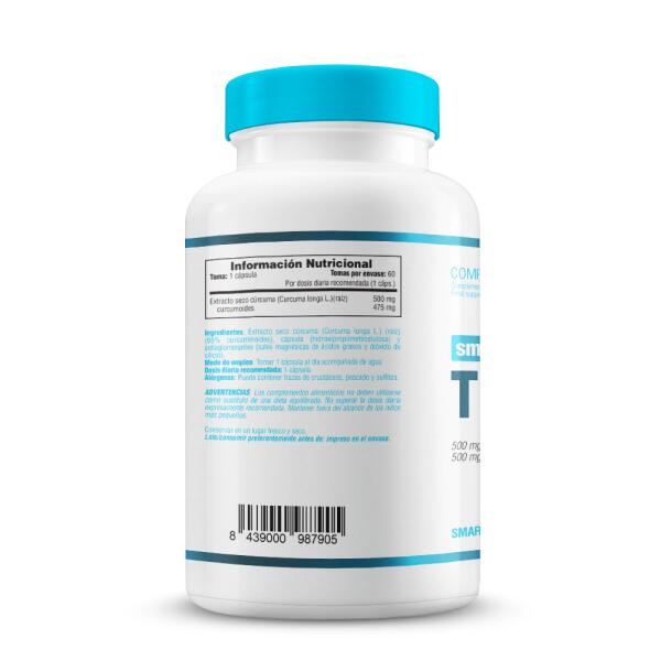 Turmeric 500mg - 60 vegetable capsules de Smart Supplements 2/5