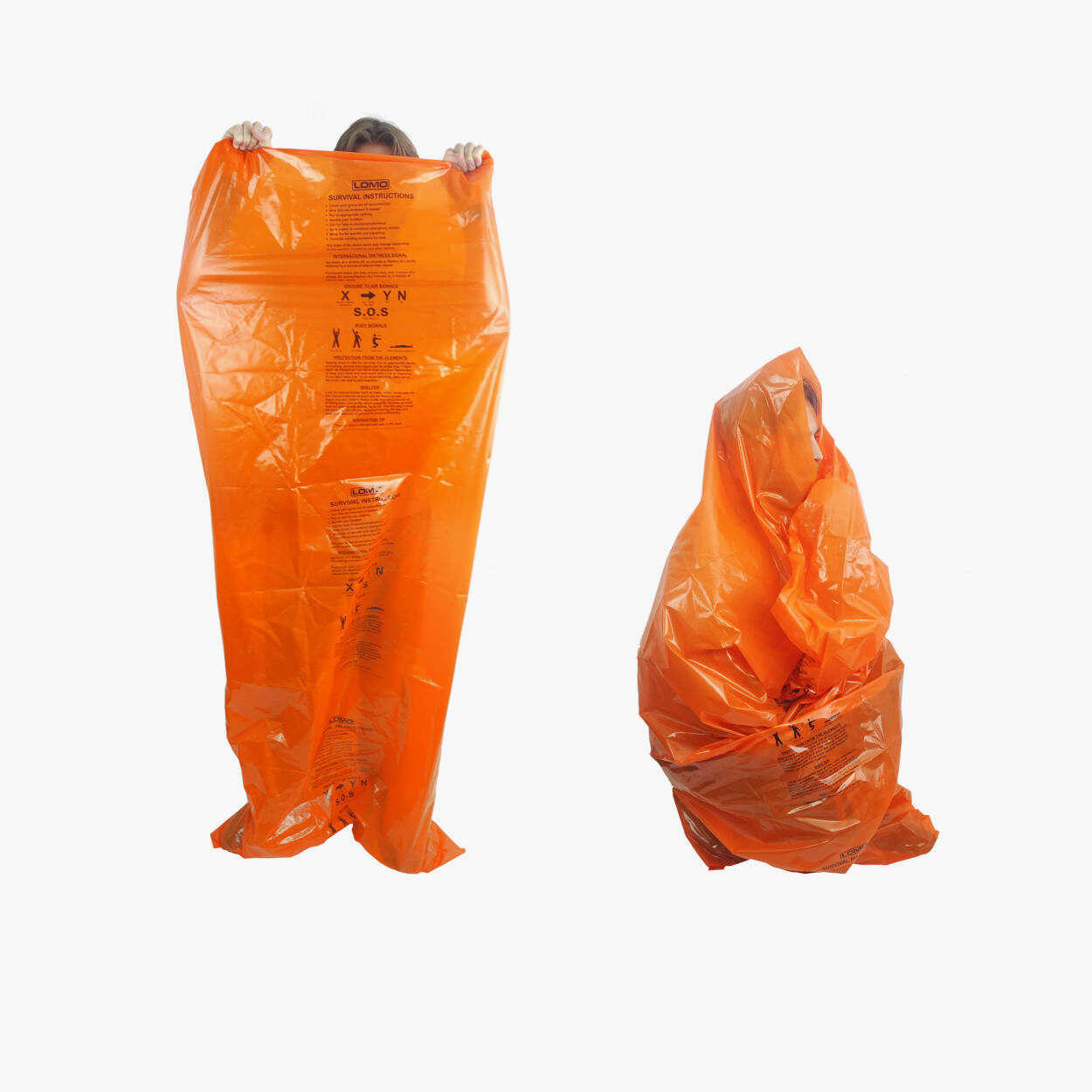 Lomo Survival Bag - Orange - 100 Pack 2/7