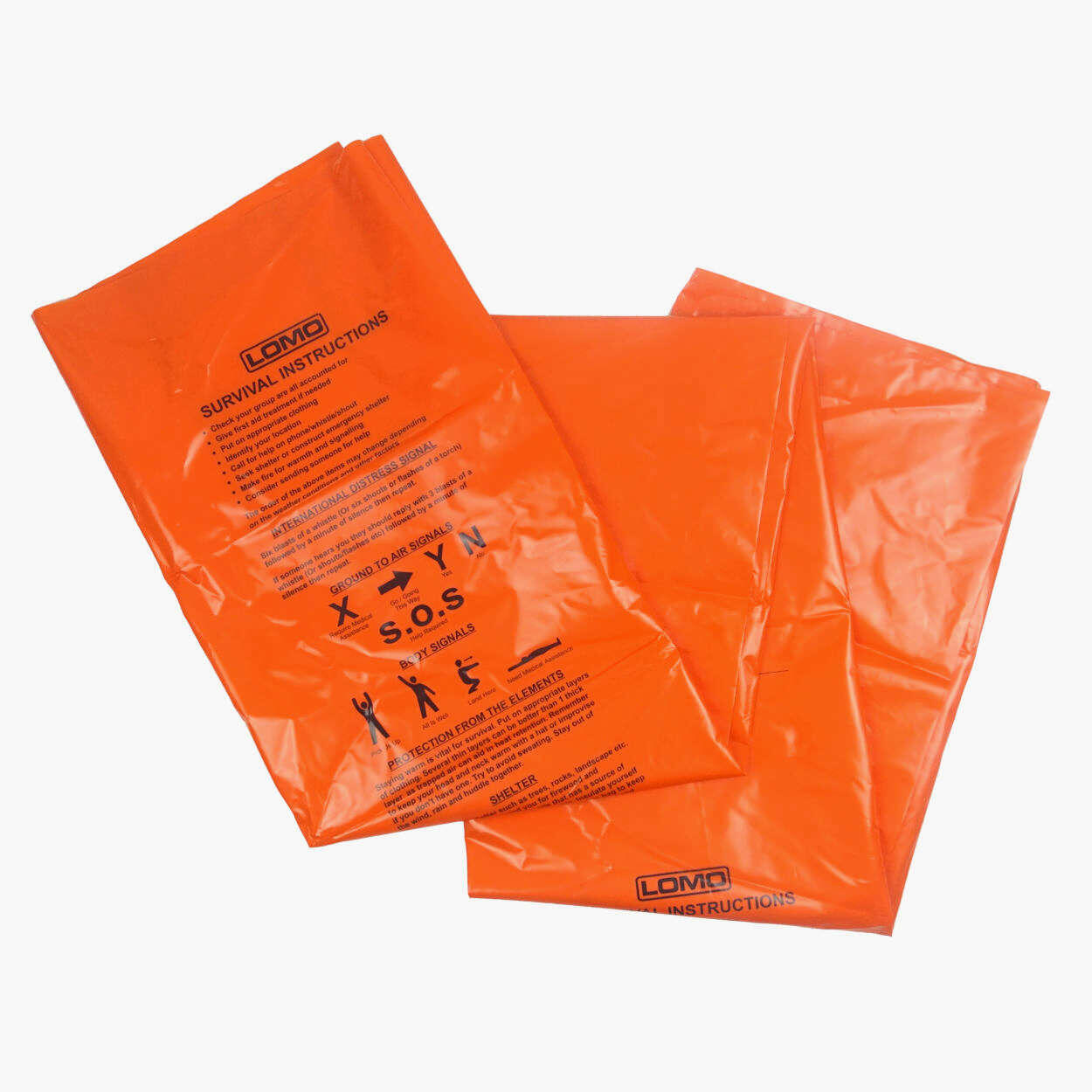 Lomo Survival Bag - Orange - 10 Pack 3/7