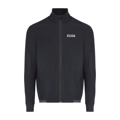 Storm jacket zwart - thermische fietsjas voor dames
