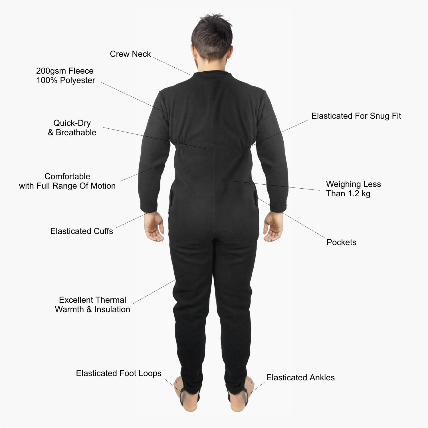 Lomo Element Polar Fleece Drysuit Undersuit 7/7