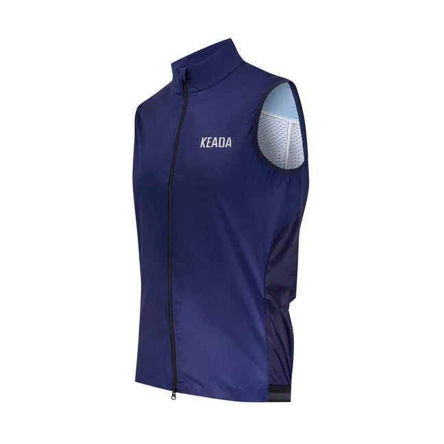 Chaleco de ciclismo esencial para mujer - Azul marino 2/5