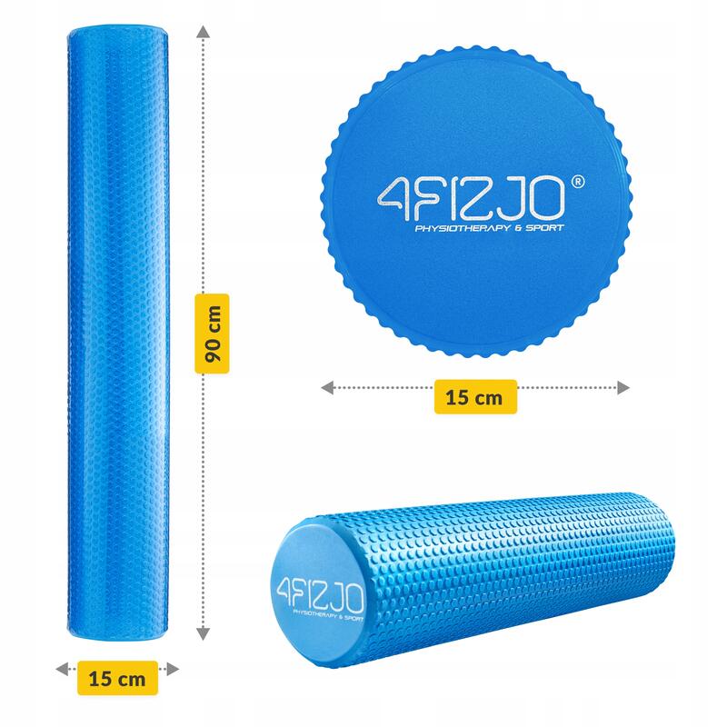 Roller do masażu z kolcami 4FIZJO CARE+ 90 cm
