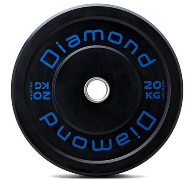 Disco olimpionico bumper Master foro Ø 50 mm Diamond Fitness