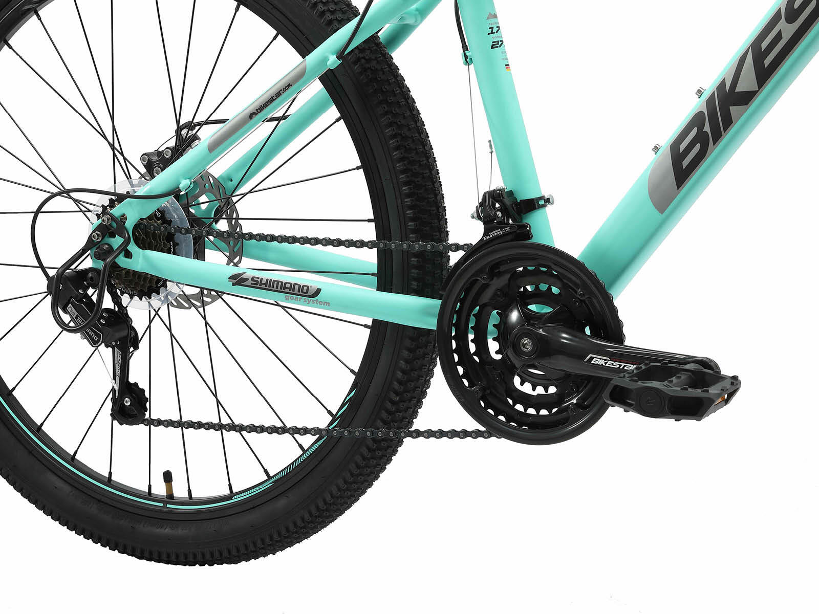 MTB fiets 27.5", hardtail, 21 versnellingen, schijfremmen 5/5