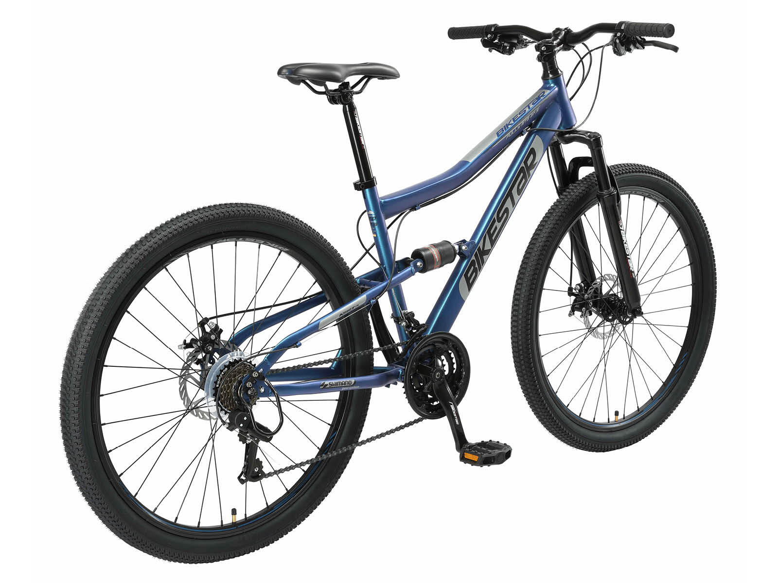 MTB Bicicleta de montaña 27.5", suspensión total, 21 marchas, frenos de disco 3/7