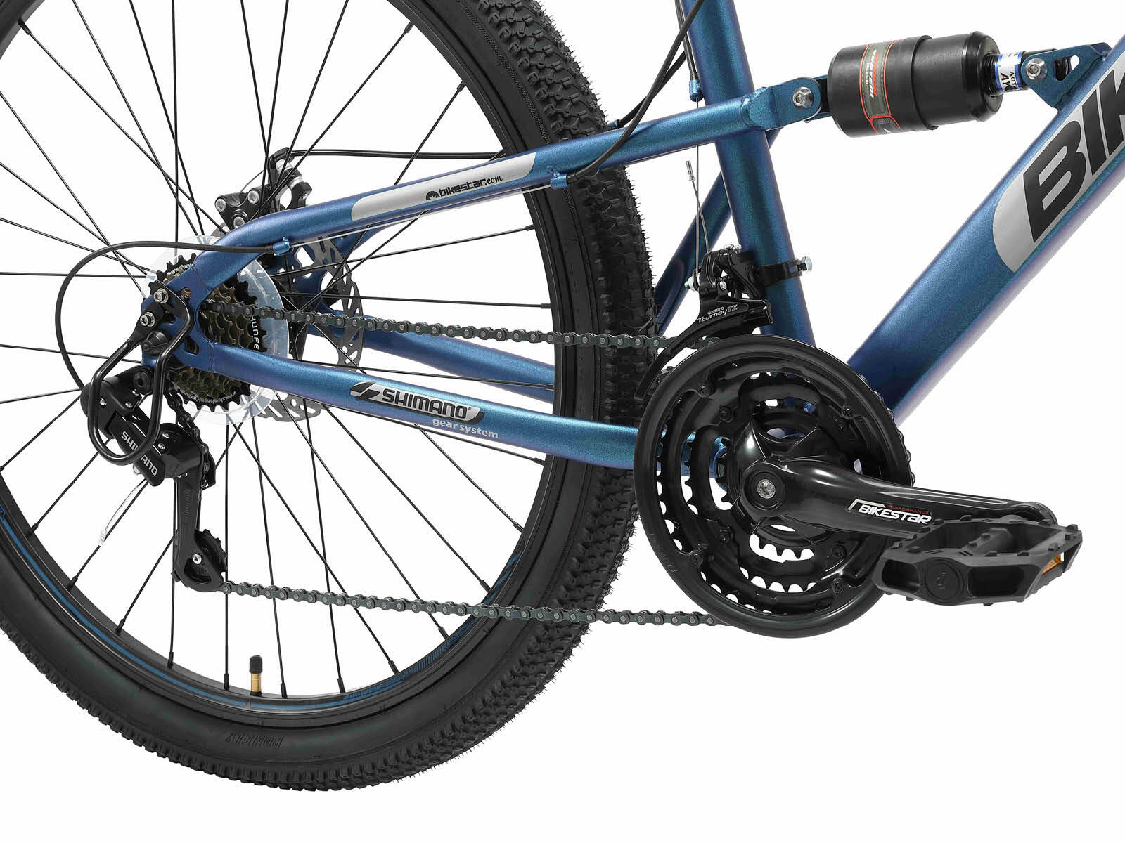 MTB Bicicleta de montaña 27.5", suspensión total, 21 marchas, frenos de disco 5/7