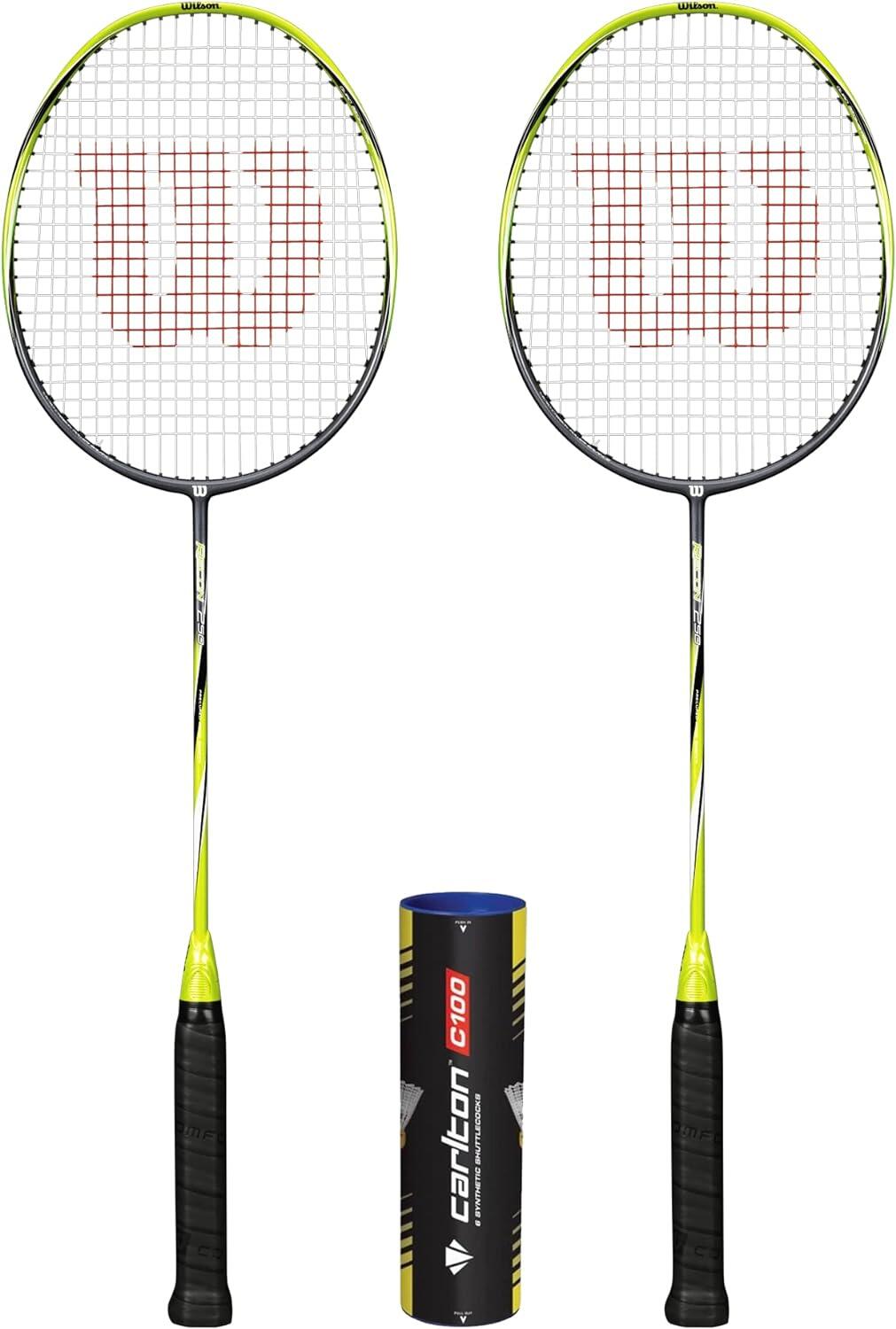 WILSON Wilson Recon 250 Graphite Badminton Racket Twin Set & Shuttles