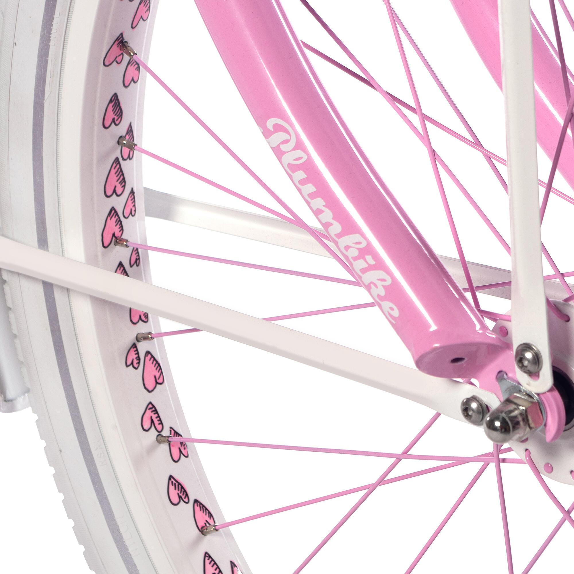 Rower miejski damski Plumbike La Donna Unique Hearts 3B z hamulcem v-brake 5/7