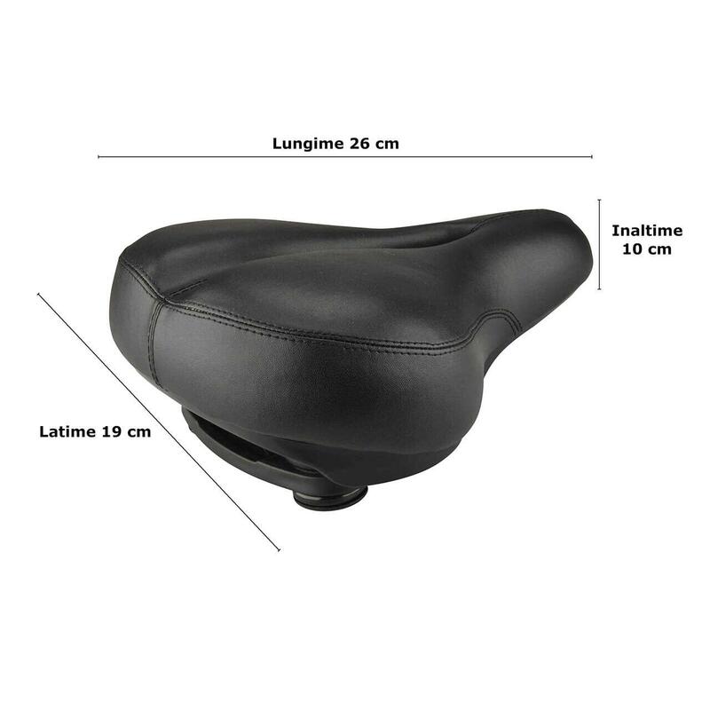 Sa de bicicleta Super Soft, Touren, 26 x 19 x 10 cm, Fischer, neagra