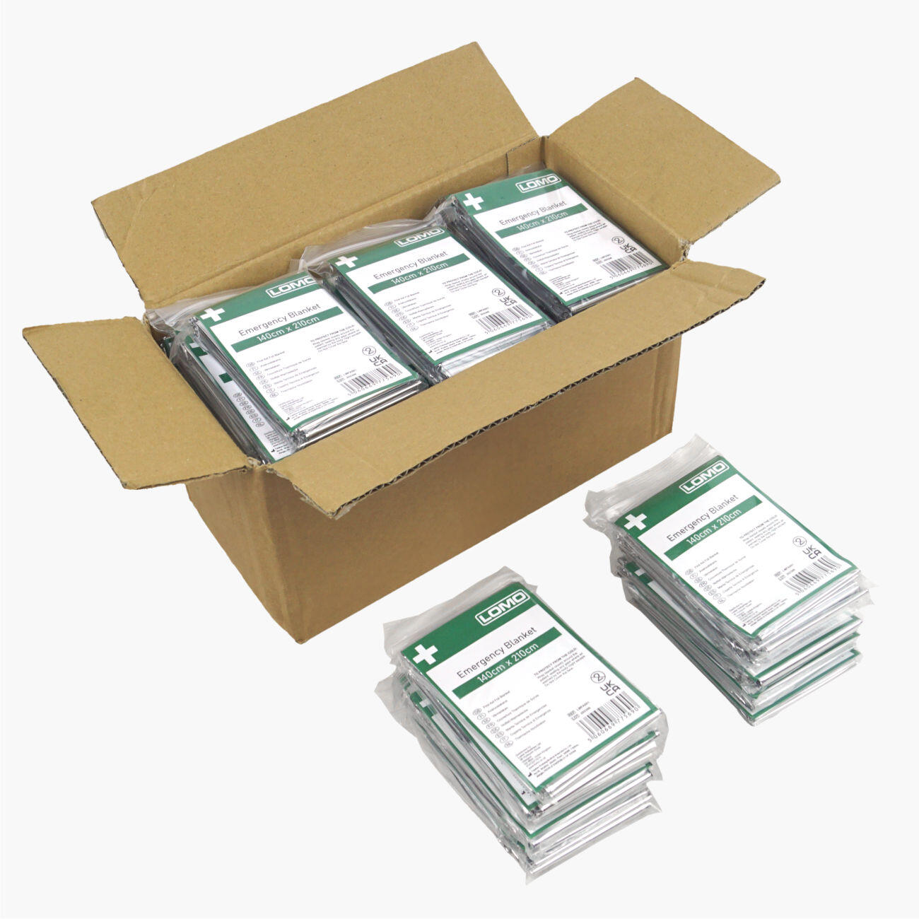 LOMO Lomo Emergency Foil Blanket - Silver - 200 Pack