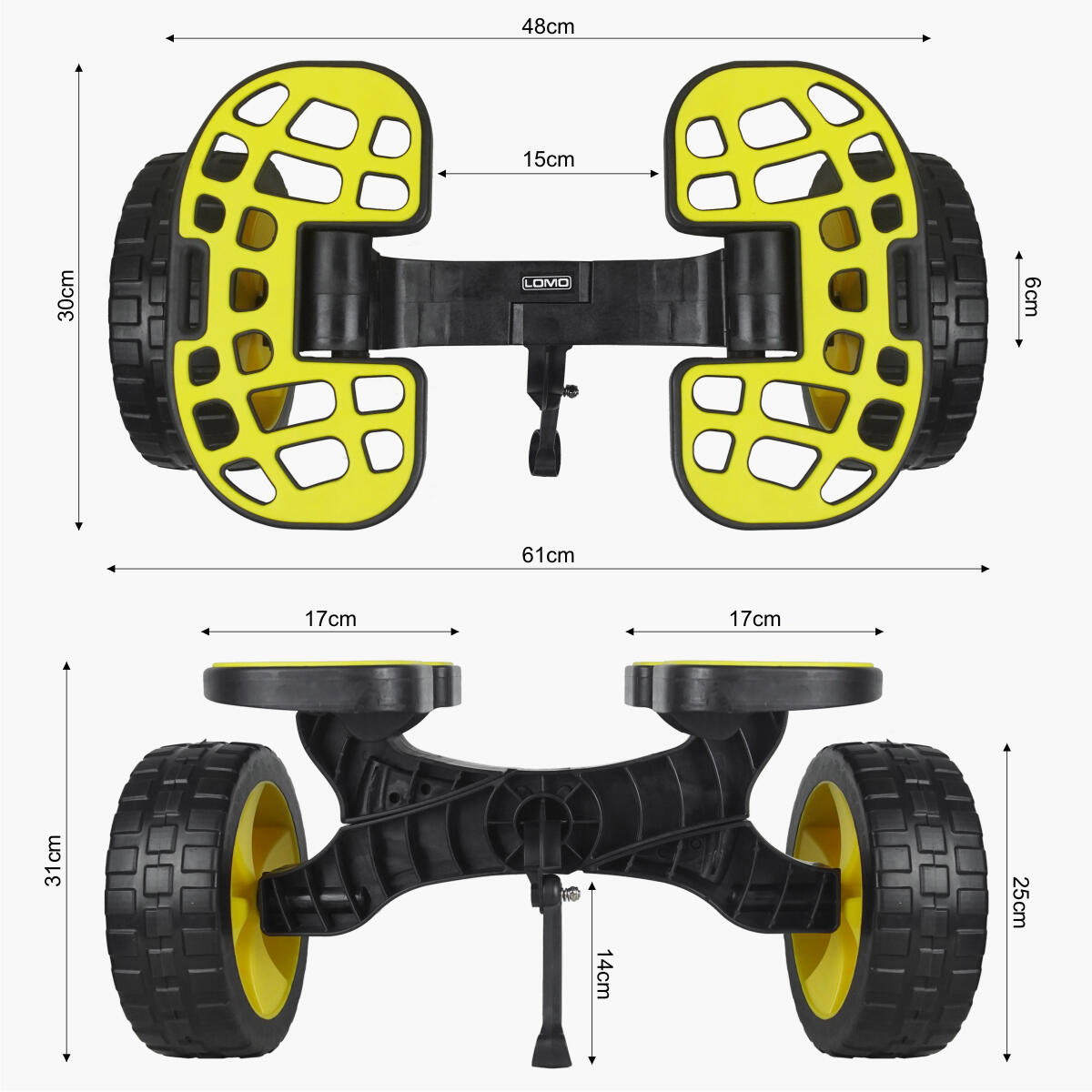 Lomo Gecko Kayak Trolley 5/8