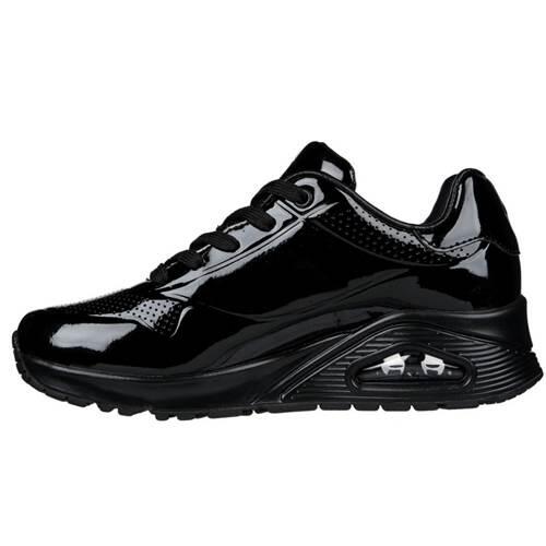 Turnschuhe Frau Skechers Verni Uno Shiny One Schwarz 4/7