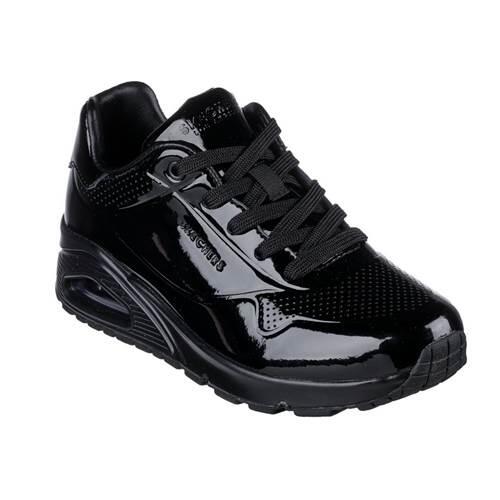 Turnschuhe Frau Skechers Verni Uno Shiny One Schwarz 2/7