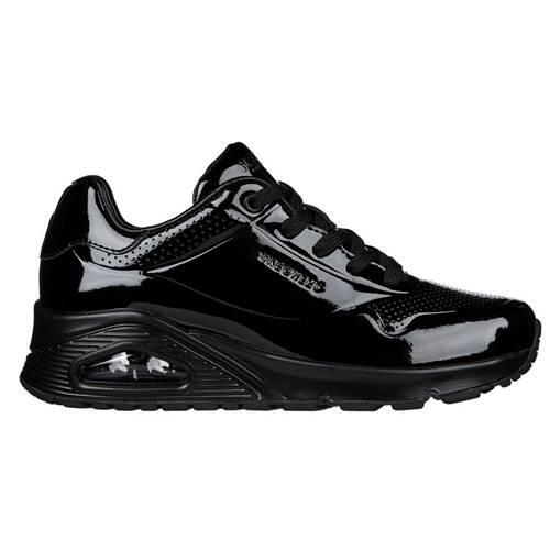 Turnschuhe Frau Skechers Verni Uno Shiny One Schwarz 3/7