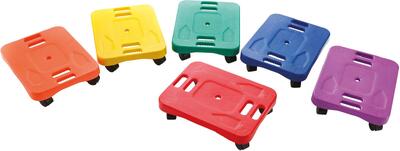 Scooter board op wieltjes - set van 6