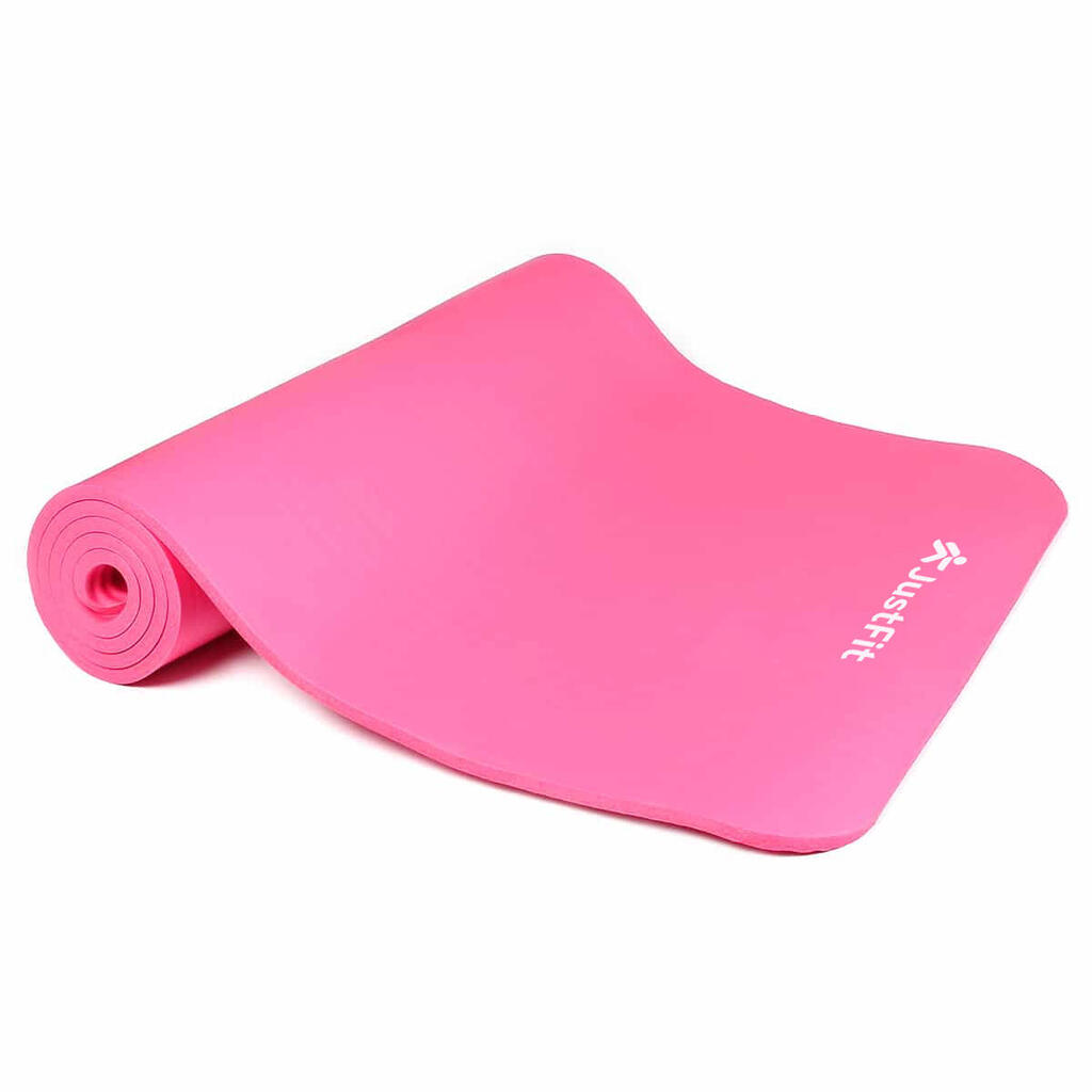 Non-slip foam yoga mat 180x60x1cm JustFit