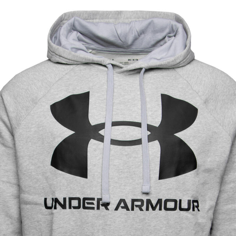 Sudadera con Capucha Hombre Under Armour Rival Big Logo Gris claro